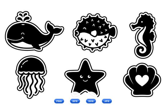 Download Cute Ocean Sticker Clipart - Clipart Collection