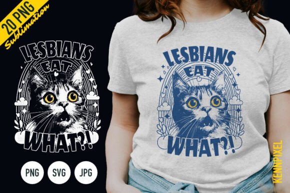 Download Lesbians Eat What Cat Shirt SVG PNG - Premium Resources
