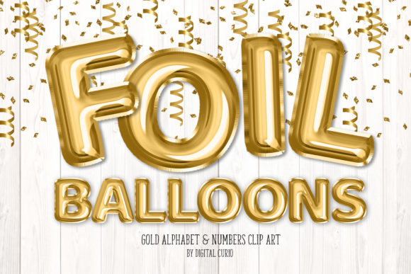Download Gold Foil Balloon Alphabet Clipart - Clipart Collection