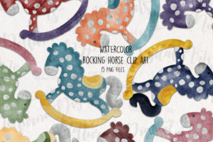 Download Watercolor Rocking Horse Clipart. Horse - Clipart Collection