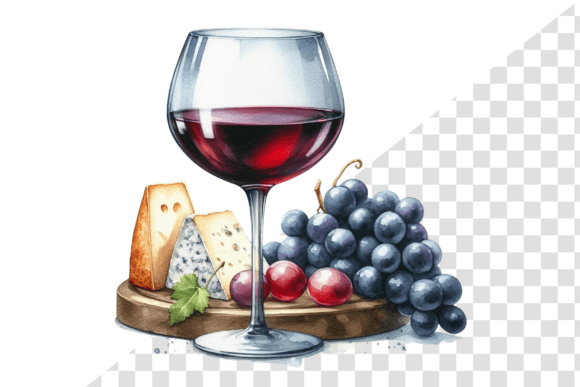 Download Glass of Wine Watercolor Clipart - Clipart Collection