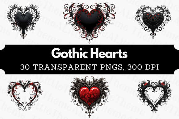 Download Gothic Heart Clipart - Valentine's Day - Clipart Collection