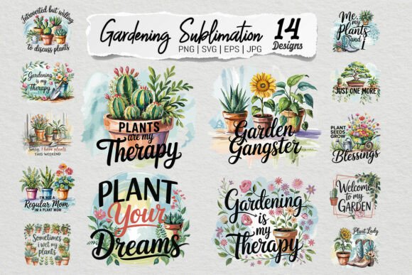 Download Gardening Sublimation SVG PNG Bundle - Gardening Collection
