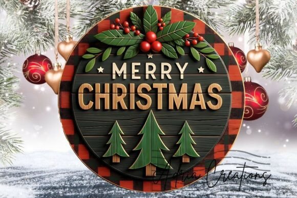 Download 3D Rustic Christmas Ornament Clipart Png - Clipart Collection