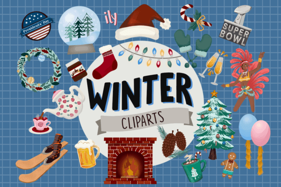Download Winter Cliparts, 50 PNG Sticker - Clipart Collection