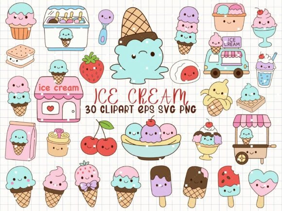 Download Ice Cream Svg Cute Dessert Clipart - Clipart Collection