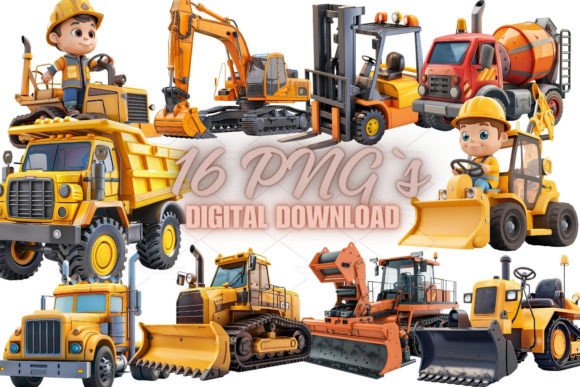 Download Construction Vehicle Clipart, PNG 6S-21 - Clipart Collection