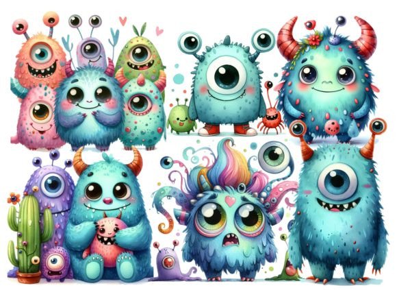 Download Cute Monster Clipart - Clipart Collection