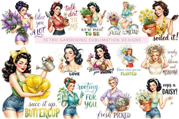 Download Funny Retro Gardening Sublimation PNG - Gardening Collection