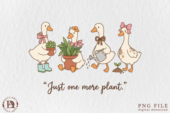 Download Cute Gardening Ducks Sublimation PNG - Gardening Collection