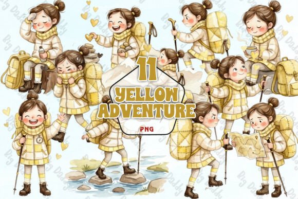 Download Yellow Adventure Sticker Clipart PNG - Clipart Collection