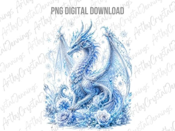 Download Ice Dragon Crystal Winter Clipart PNG - Clipart Collection