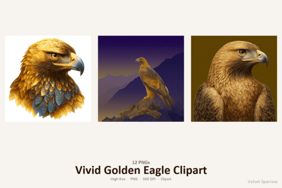 Download Vivid Golden Eagle Clipart - Clipart Collection