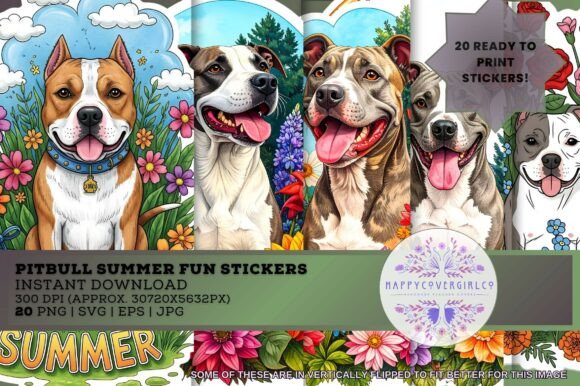 Download Pitbull Summer Fun Stickers (20) - Premium Resources