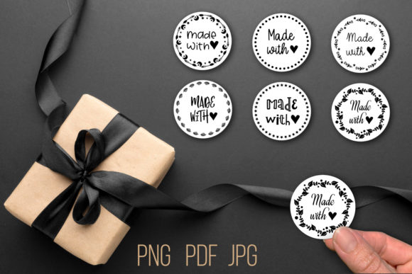 Download Made with Love Stickers PNG Clipart - Clipart Collection