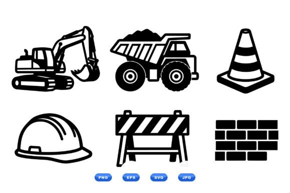 Download Construction Vehicle Clipart Set - Clipart Collection
